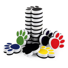 Load image into Gallery viewer, Vibrant Color Non-Scratch Surface Ergonomic Grip Magnetic Whiteboard Eraser Cartoon Bear Footprints EVA Blackboard Eraser