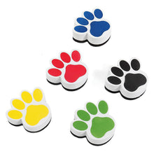 Load image into Gallery viewer, Vibrant Color Non-Scratch Surface Ergonomic Grip Magnetic Whiteboard Eraser Cartoon Bear Footprints EVA Blackboard Eraser