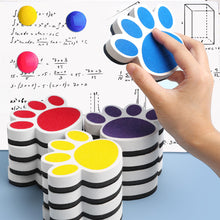 Load image into Gallery viewer, Vibrant Color Non-Scratch Surface Ergonomic Grip Magnetic Whiteboard Eraser Cartoon Bear Footprints EVA Blackboard Eraser