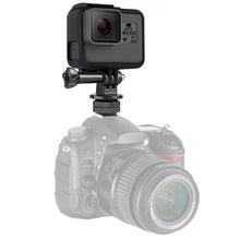 Load image into Gallery viewer, Camera Hot Shoe Phone Holder Monitor Flexible Tripod Adapter w/ Cold Shoe Mount for iPhone Samsung Canon Nikon Sony DSLR Camera