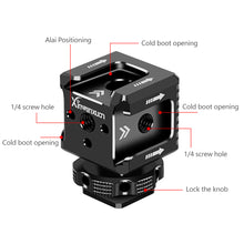 Load image into Gallery viewer, Multi-head Cold Shoe Extension Mount Adapter Monitor Holder Studio Flash Light Stand 1/4 3/8 Screw Hole for Nikon Canon Sony SLR
