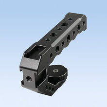 Load image into Gallery viewer, Camera Cage Top Handle with 3/8" ARRI Locating Pins with 1/4" 3/8" Threads Hole & 5 Cold Shoes Mount for DSLR Cages Video Rigs