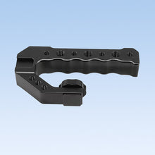 Load image into Gallery viewer, Camera Cage Top Handle with 3/8" ARRI Locating Pins with 1/4" 3/8" Threads Hole & 5 Cold Shoes Mount for DSLR Cages Video Rigs