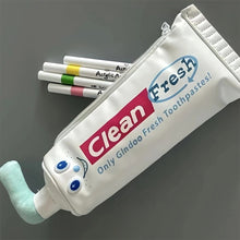 Load image into Gallery viewer, Toothpaste Tube Pencil Pouch for Creative Smiles Paste & Play Cute Collapsible Pen Tube for School Buddies