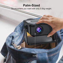 Load image into Gallery viewer, Mini Projector Android11 WiFi6 BT5.0 280 ANSI 720P Built-in App Mirror SmartPhone for 1080P 4K Video Home Cinema