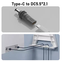 Load image into Gallery viewer, C to DC/D to D Power Adapter for Starlink Mini PD100W USB C Female to DC5521 Male Connector Charge Barrel Jack Power Adapter