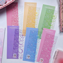 Load image into Gallery viewer, Creative Handcraft Removable Reusable Korean Original Transparent Bubble Ins Style Hand Account Journal Decoration Card Stickers