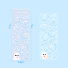 Load image into Gallery viewer, Creative Handcraft Removable Reusable Korean Original Transparent Bubble Ins Style Hand Account Journal Decoration Card Stickers