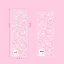 Load image into Gallery viewer, Creative Handcraft Removable Reusable Korean Original Transparent Bubble Ins Style Hand Account Journal Decoration Card Stickers