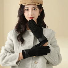 Load image into Gallery viewer, Warm Gloves with Velvet for Women to Use in Winter Touch Screen Elegant Bow Accessories Cycling and Driving Gloves