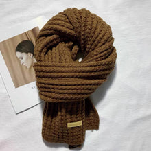 Load image into Gallery viewer, Winter Scarf Women Mens Thick Cable Knit Wrap Chunky Long Warm Scarf for Travel Office Warm Cashmere Scarves Neckercheif