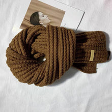 Load image into Gallery viewer, Winter Scarf Women Mens Thick Cable Knit Wrap Chunky Long Warm Scarf for Travel Office Warm Cashmere Scarves Neckercheif