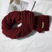 Load image into Gallery viewer, Winter Scarf Women Mens Thick Cable Knit Wrap Chunky Long Warm Scarf for Travel Office Warm Cashmere Scarves Neckercheif