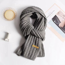 Load image into Gallery viewer, Winter Scarf Women Mens Thick Cable Knit Wrap Chunky Long Warm Scarf for Travel Office Warm Cashmere Scarves Neckercheif