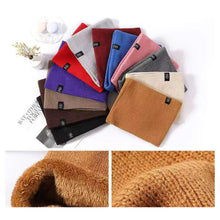 Load image into Gallery viewer, Fashion Women Knitted Scarf Solid Cashmer Like Winter Snood Scarves Lady Warm Thick Unisex Men Neck Scarfs Ring