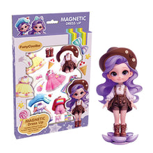 Load image into Gallery viewer, Magnetic Princess Pretend Play Toys Magnetic Dress Up Doll For Girls Play Travel Playset Toy Magnet Dress Up Games