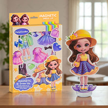 Load image into Gallery viewer, Magnetic Princess Pretend Play Toys Magnetic Dress Up Doll For Girls Play Travel Playset Toy Magnet Dress Up Games