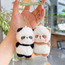 Load image into Gallery viewer, Pair of Magneticed Couple Cat Bear Plush Keychain Cute Creative Plush Kawaii Magneted Backpack Pendant Toy Girl Holiday Gift Car Key Accessories