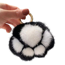 Load image into Gallery viewer, Cat Paw Key Ring for Women Cat Paw Pendant Keychain Couple Keychain Fluffy Faux Fur Car Keychain Charm Gift for Girlfriend