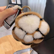 Load image into Gallery viewer, Cat Paw Key Ring for Women Cat Paw Pendant Keychain Couple Keychain Fluffy Faux Fur Car Keychain Charm Gift for Girlfriend