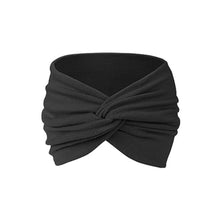 Load image into Gallery viewer, Women Wide Elastic Headbands Hair Wrap Turban Twist Headband Yoga Fitness Running Cycling Sweatband Makeup Hair Hoop