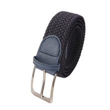 Load image into Gallery viewer, Elastic Woven Belt Casual Women Men's Punched Waist Straps Stretch Canvas Pin Buckle Trouser Belts 130 140 150cm