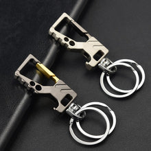 Load image into Gallery viewer, Multi-function Car Keychain with Bottle Opener & Key Waist Clip Hanging Creative Pendant for Couples Gift