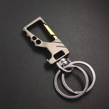 Load image into Gallery viewer, Multi-function Car Keychain with Bottle Opener & Key Waist Clip Hanging Creative Pendant for Couples Gift