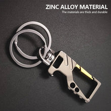 Load image into Gallery viewer, Multi-function Car Keychain with Bottle Opener & Key Waist Clip Hanging Creative Pendant for Couples Gift