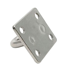 Load image into Gallery viewer, 304 Stainless Steel U-Hook with M5 M6 Thread for Door Boat Ceiling Fan Hanger Multi-purpose Diamond Square Buckle