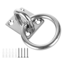 Load image into Gallery viewer, 304 Stainless Steel U-Hook with M5 M6 Thread for Door Boat Ceiling Fan Hanger Multi-purpose Diamond Square Buckle