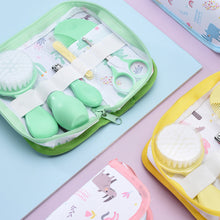Load image into Gallery viewer, 6Pcs Newborn Baby Care Kit With Storage Bag Nasal Aspirator Nail Scissors Hair Comb Brush Cleaning Tools Set Newborn Gift Kids Healthcare Kit