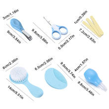 Load image into Gallery viewer, 6Pcs Newborn Baby Care Kit With Storage Bag Nasal Aspirator Nail Scissors Hair Comb Brush Cleaning Tools Set Newborn Gift Kids Healthcare Kit
