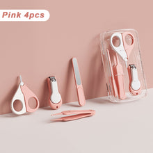 Load image into Gallery viewer, 4pcs/set Baby Nail Clipper Set Children Kids Nail Cutter Scissors Files Small Nail Trimmer Baby Nails Care Tools Baby Care Items
