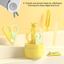 Load image into Gallery viewer, 4pcs/set Baby Nail Clipper Set Children Kids Nail Cutter Scissors Files Small Nail Trimmer Baby Nails Care Tools Baby Care Items