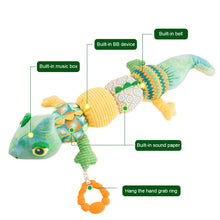 Load image into Gallery viewer, Chameleo Infant Toys Baby Musical Stuffed Animal Toys with Rattles Crinkle Bell Baby Teething Toys for Tummy Time Newborn Sensory Toy