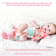 Load image into Gallery viewer, Chameleo Infant Toys Baby Musical Stuffed Animal Toys with Rattles Crinkle Bell Baby Teething Toys for Tummy Time Newborn Sensory Toy