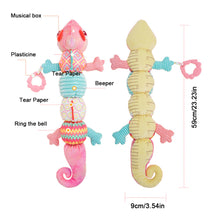Load image into Gallery viewer, Chameleo Infant Toys Baby Musical Stuffed Animal Toys with Rattles Crinkle Bell Baby Teething Toys for Tummy Time Newborn Sensory Toy