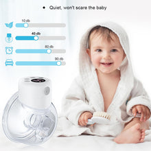 Load image into Gallery viewer, 1PC/2PCS Wearable Electric Breast Pump Silent Invisible Hands Free Breast Pump Comfort Milk Collector Milk Puller
