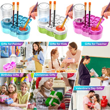 Load image into Gallery viewer, 500ML Paint Brush Cleaner Watercolor Brush Rinser with Drain Cleaner Rinse Cup Paint Water Dispenser Oil Paint Brush Cleaner