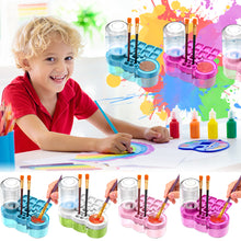 Load image into Gallery viewer, 500ML Paint Brush Cleaner Watercolor Brush Rinser with Drain Cleaner Rinse Cup Paint Water Dispenser Oil Paint Brush Cleaner