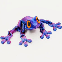 Load image into Gallery viewer, 3D Printed Frog With Movable Joints Fridge Magnet Decoration 3D Printed Animals Room Decor Office Table Funny Frog Ornament