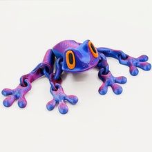 Load image into Gallery viewer, 3D Printed Frog With Movable Joints Fridge Magnet Decoration 3D Printed Animals Room Decor Office Table Funny Frog Ornament