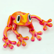 Load image into Gallery viewer, 3D Printed Frog With Movable Joints Fridge Magnet Decoration 3D Printed Animals Room Decor Office Table Funny Frog Ornament