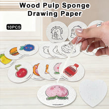 Load image into Gallery viewer, 10pcs Foam Texture Pinching Fun Handmade DIY Pinch Painting Children Watercolor 3D Art Drawing Sponge Wood Pulp Paper