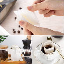 Load image into Gallery viewer, 25/100/200pcs Coffee Filter Paper Bags Disposable Drip Coffee Bag Handle Hanging Ear Espresso Coffee Accessories Tea Tool