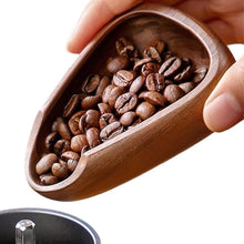 Load image into Gallery viewer, Wooden Coffee Bean Dosing Cup and Light Spray Bottle Tea Leaves Barista Set Anti-Static Coffee Bean Spray Measuring Tray for Coffee Lovers