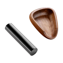 Load image into Gallery viewer, Wooden Coffee Bean Dosing Cup and Light Spray Bottle Tea Leaves Barista Set Anti-Static Coffee Bean Spray Measuring Tray for Coffee Lovers
