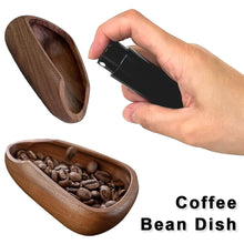 Load image into Gallery viewer, Wooden Coffee Bean Dosing Cup and Light Spray Bottle Tea Leaves Barista Set Anti-Static Coffee Bean Spray Measuring Tray for Coffee Lovers