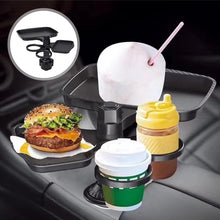 Load image into Gallery viewer, Multifunctional Car Cup Holder & Foldable Tray Organizer Phone Holder with Drink & Snack Tray for Coffee Adjustable Storage Holder